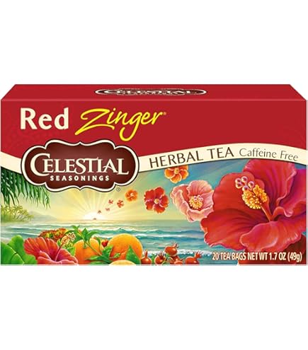 Amazon.com : Celestial Seasonings Herbal Tea, Red Zinger, 20 Count